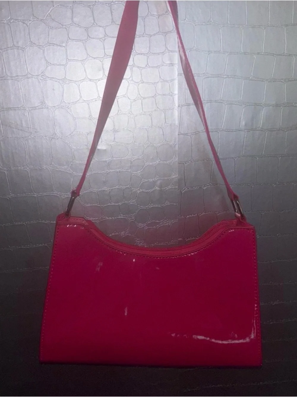 Amazon Patent Shoulder Bag in Hot Pink